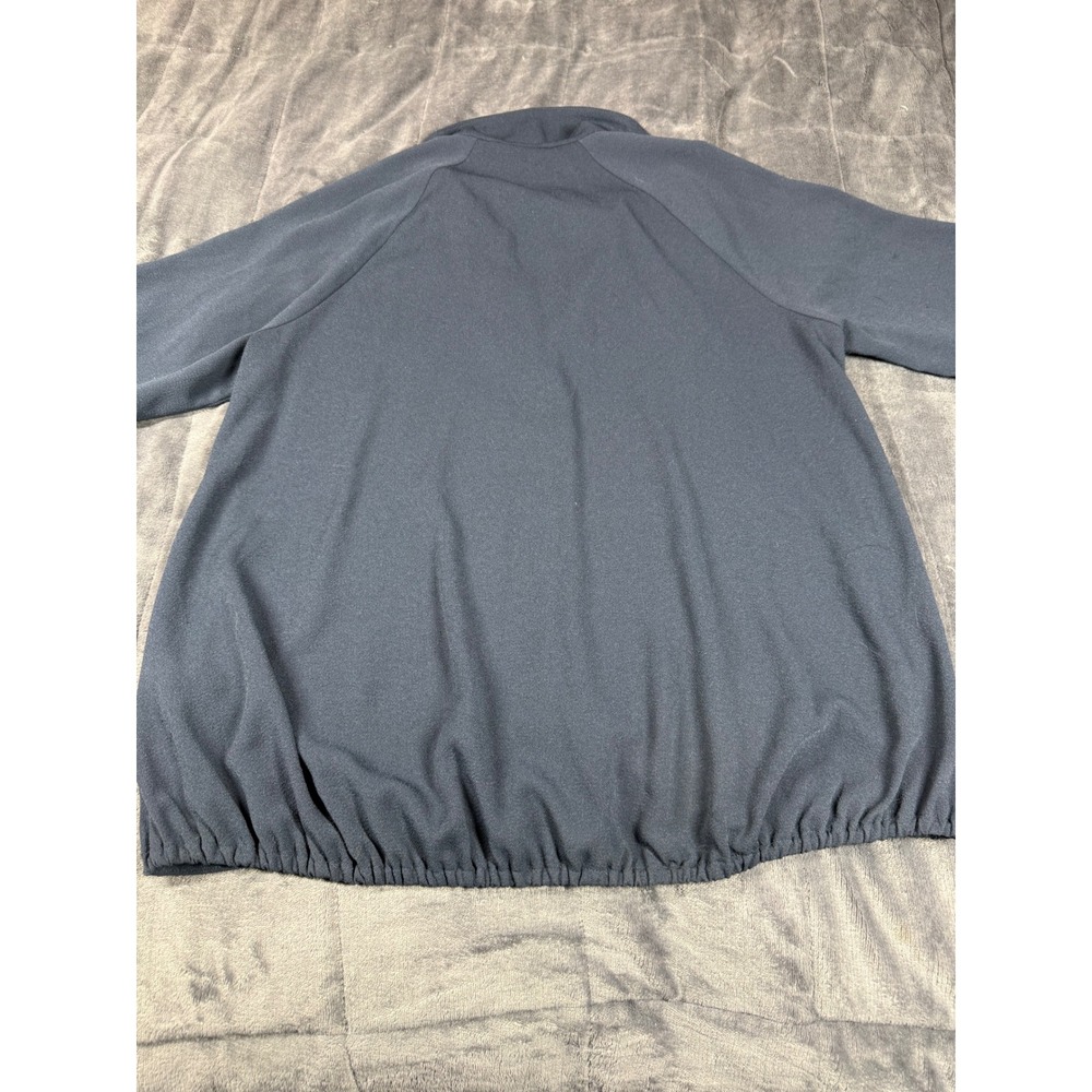 Tibi Blue Triacetate Blend V-Neck Blouse Long Sleeve Elastic Cuff XS F118SV7182 - Picture 11 of 12
